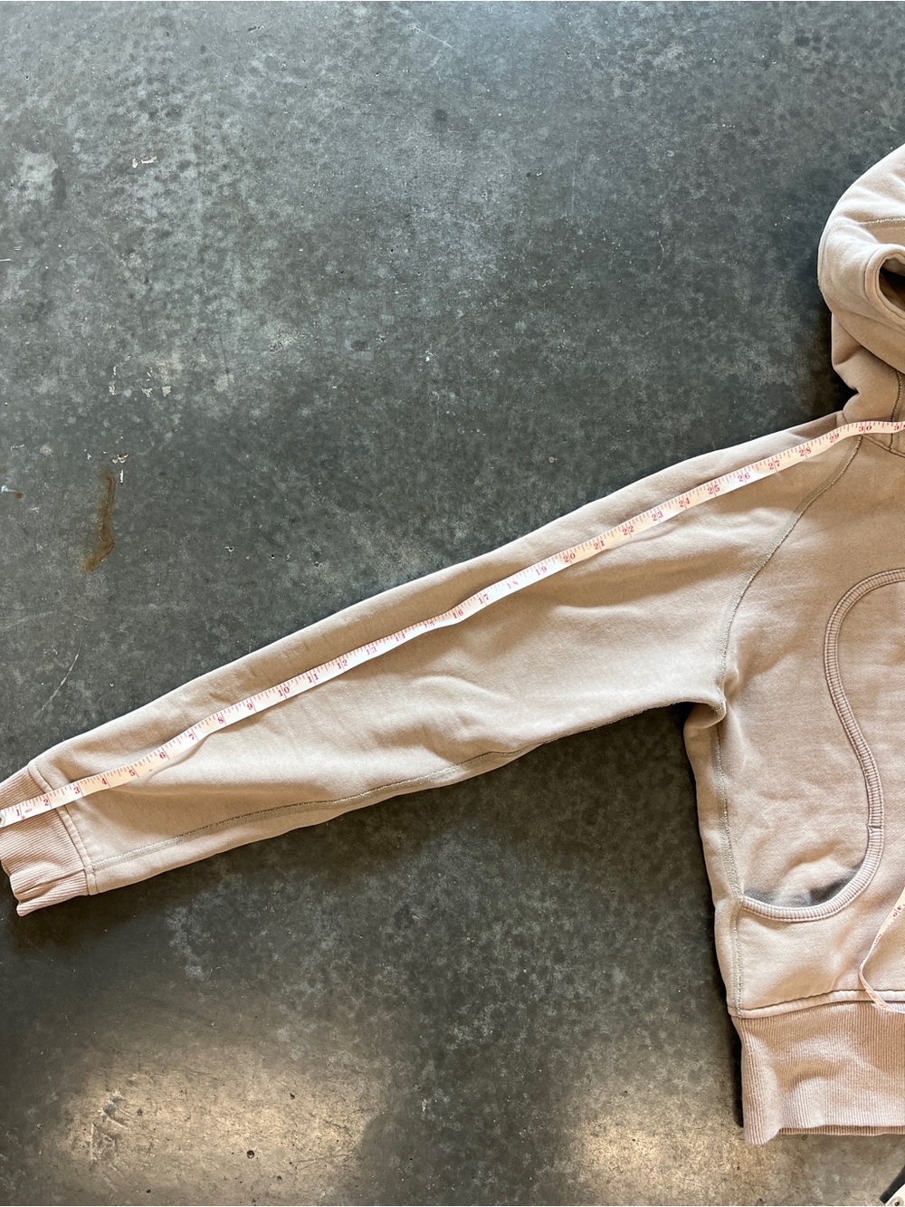 Lululemon OG Scuba Full Zip Hoodie - Tan - Picture 7 of 9